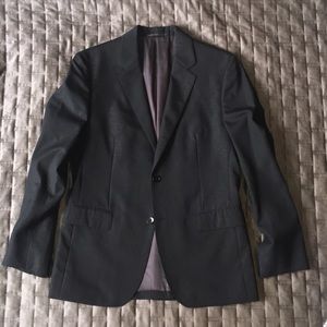 Theory Men’s Black Slightly Metallic Blazer 40